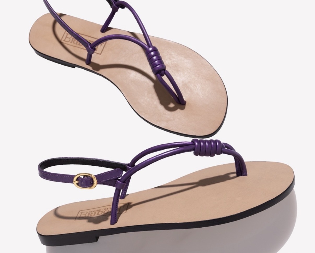 Bridgete Bitte leather sandal in turquoise