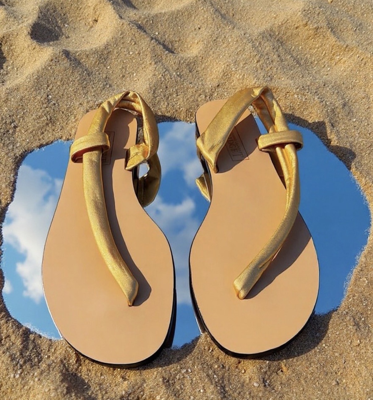 Bridgete in Cutaway Gold worn on the street